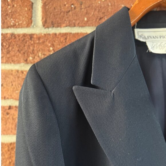 Vintage Evan-Picone Wool Black Blazer - Picture 6 of 9